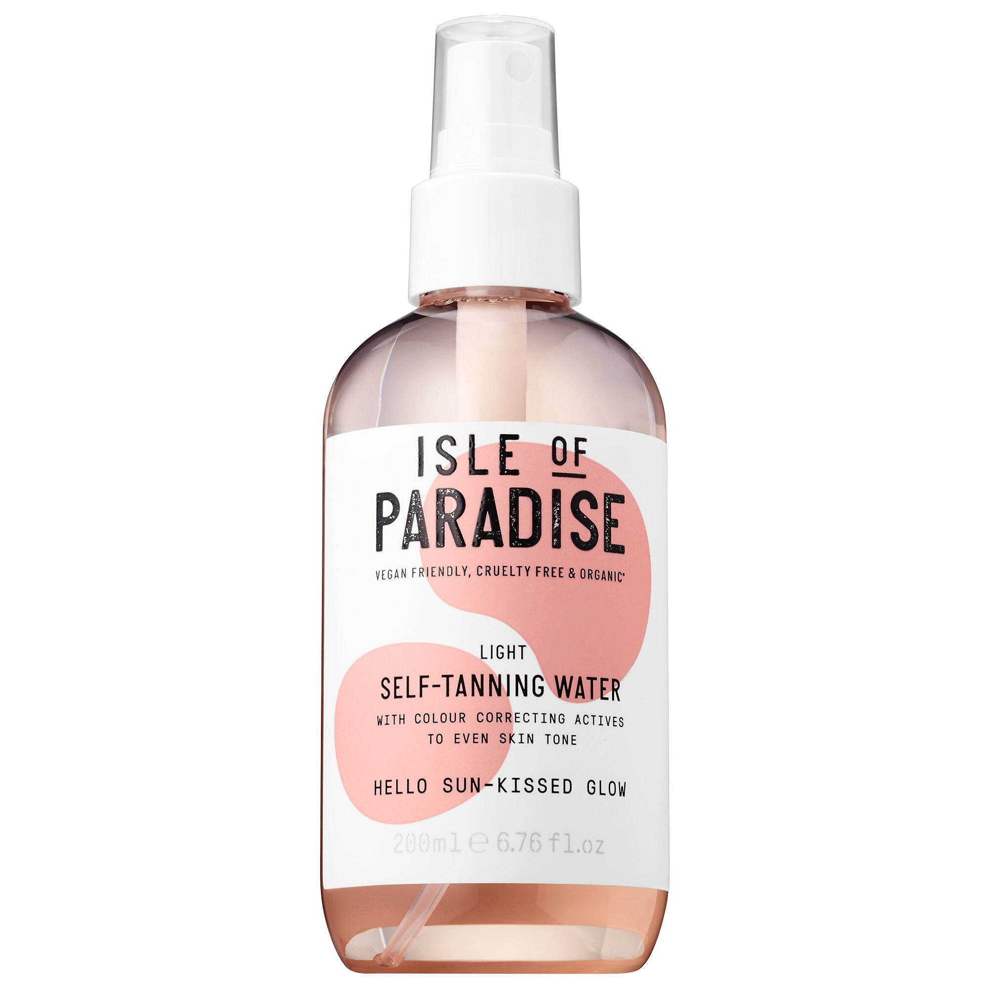 Isle of Paradise Self-Tanning Water - Peach, Green, Violet - 6.76 oz/200 mL