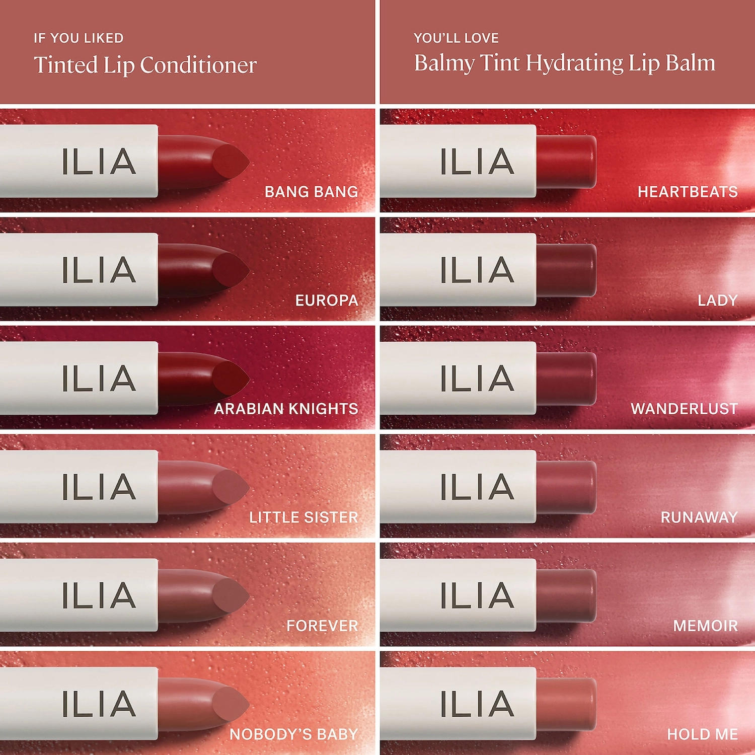 ILIA Balmy Tint Hydrating Lip Balm Color: Heartbeats - Warm Red - Image 7