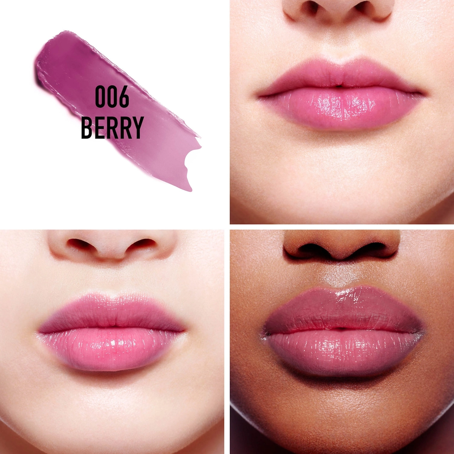 Dior Addict Lip Glow 06 Berry - Sheer Blackberry Lip Balm - Image 2