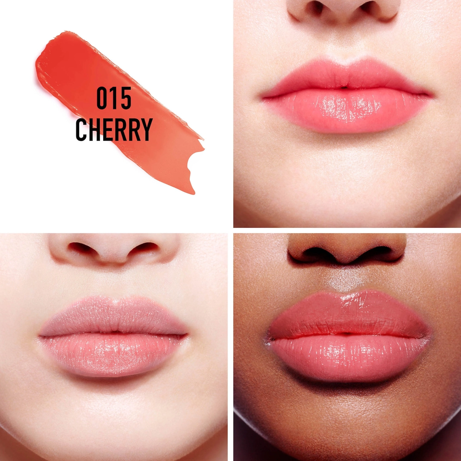 Dior Addict Lip Glow in 15 Cherry - Sheer Red Lip Balm - Image 2