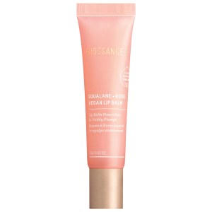Biossance Squalane+ Rose Vegan Lip Balm 0.51 oz/15 mL - Plumping Hyaluronic Acid - Fragrance Free