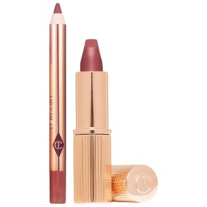 Charlotte Tilbury Mini Pillow Talk Lipstick & Liner Set Color: Pillow Talk Medium