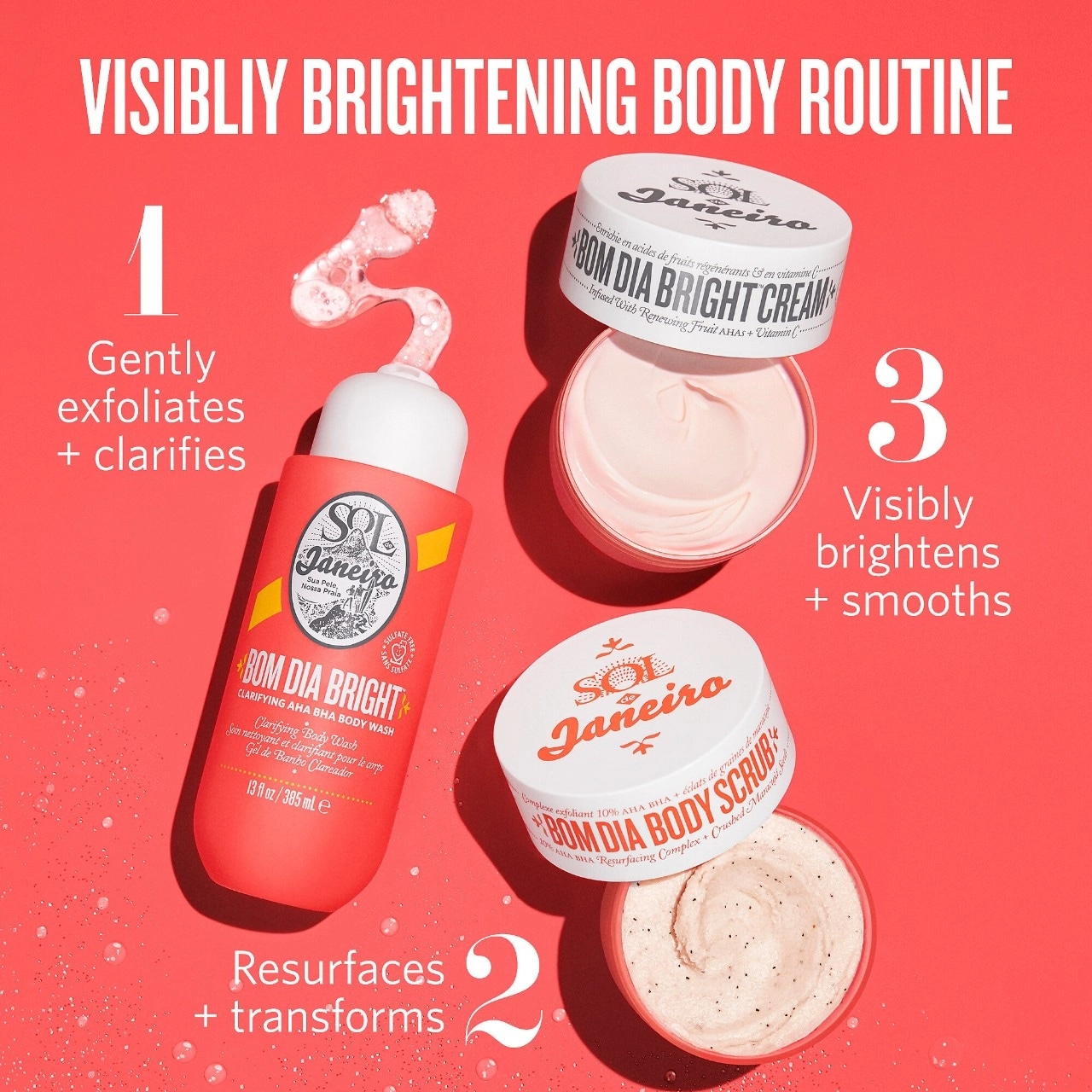 Sol de Janeiro Mini Bom Dia Bright™ Body Cream Size: 2.5 oz/75 mL Warm & Spicy Scent Vitamin C AHA/Glycolic Acid - Image 8