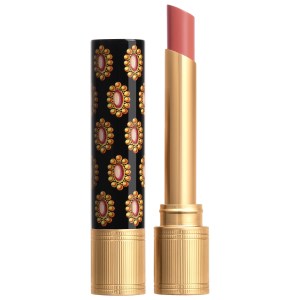 Gucci Glow & Care Shine Lipstick Color: 112 Sally Soft Honey - Pinky Nude Vegan Hyaluronic Acid