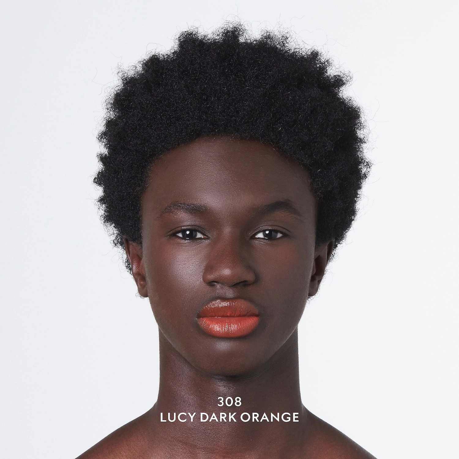 Gucci Glow & Care Shine Lipstick 308 Lucy Dark Orange - Dark Orange Vegan Hyaluronic Acid High Shine Finish - Image 8