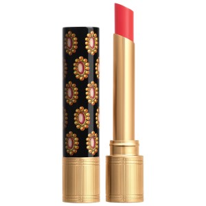 Gucci Glow & Care Shine Lipstick Color: 411 Emmy Petal - Light Pink
