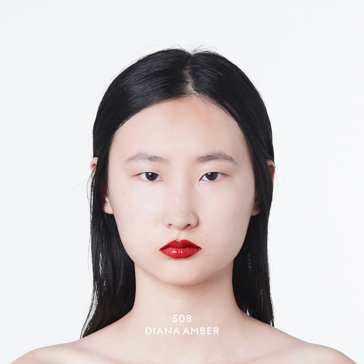 Gucci Glow & Care Shine Lipstick Color: 508 Diana Amber - Red Amber - Image 7