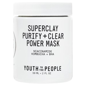 Youth To The People Superclay Purify + Clear Power Mask with Niacinamide 2.0 oz/ 60 mL Vegan for Oily Skin