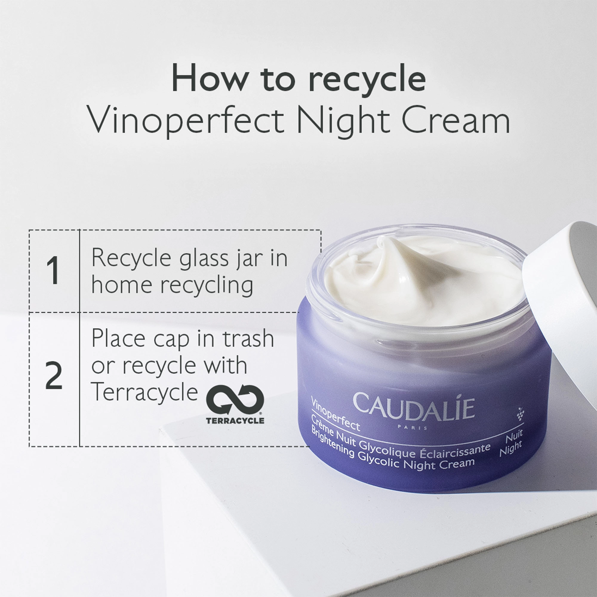 Caudalie Vinoperfect Brightening Glycolic Night Cream 1.6 oz/ 50 mL - Image 3