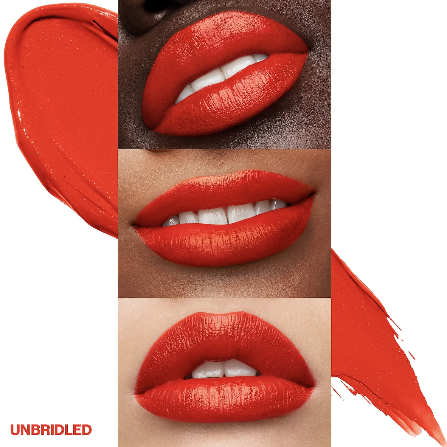 Smashbox Be Legendary Prime & Plush Lipstick Color: Unbridled - Bright Red Orange Cream Formula Satin Finish - Image 4