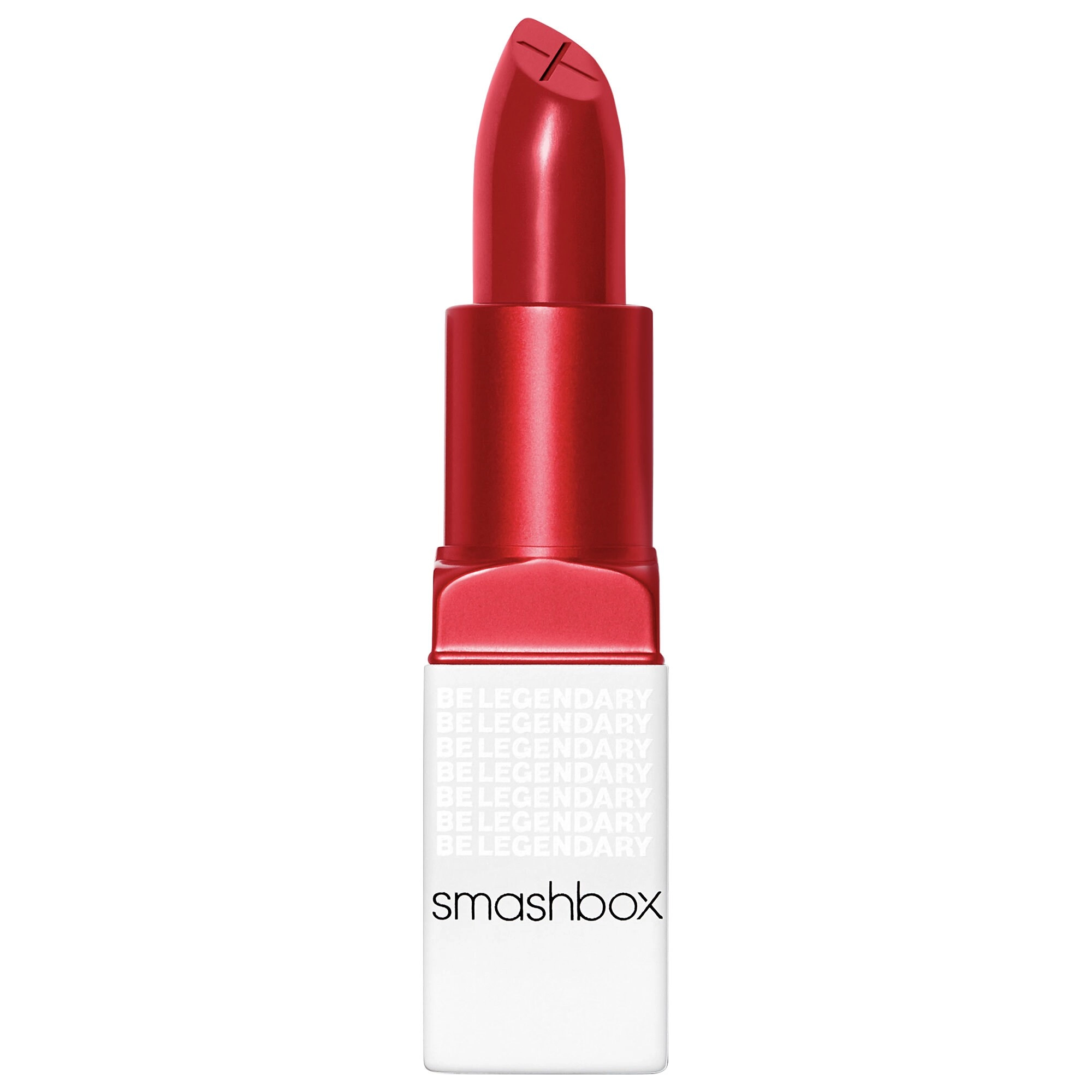 Smashbox Be Legendary Prime & Plush Lipstick Color: Bawse - Deep Red