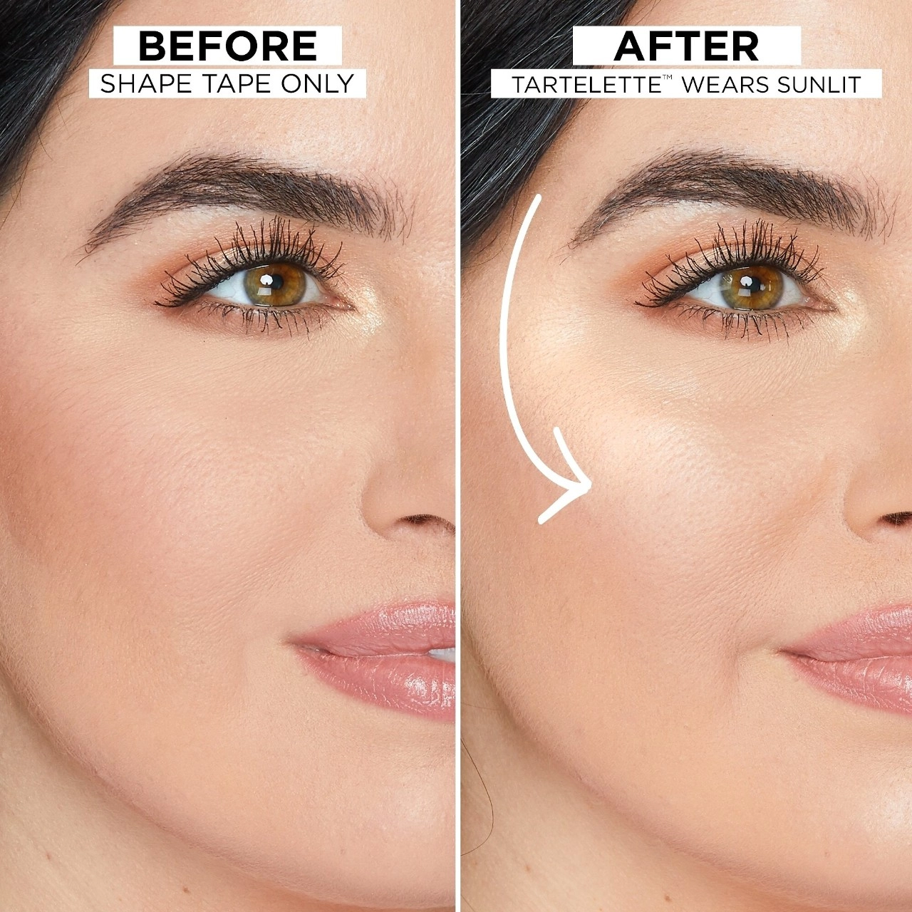 Tarte Shape Tape™ Glow Powder - Sunlit Sheer Opalescent Glow Vegan Radiant Finish Pressed Powder - Image 2