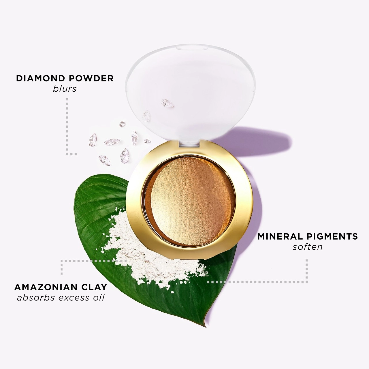 Tarte Shape Tape™ Glow Powder - Starlit Sheer Golden Glow Vegan Pressed Powder - Image 3