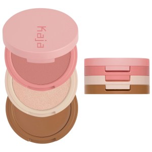 Kaja Face Bento Cream Bronzer, Powder Blush & Highlighter Sculpting Trio in 01 Butter Up