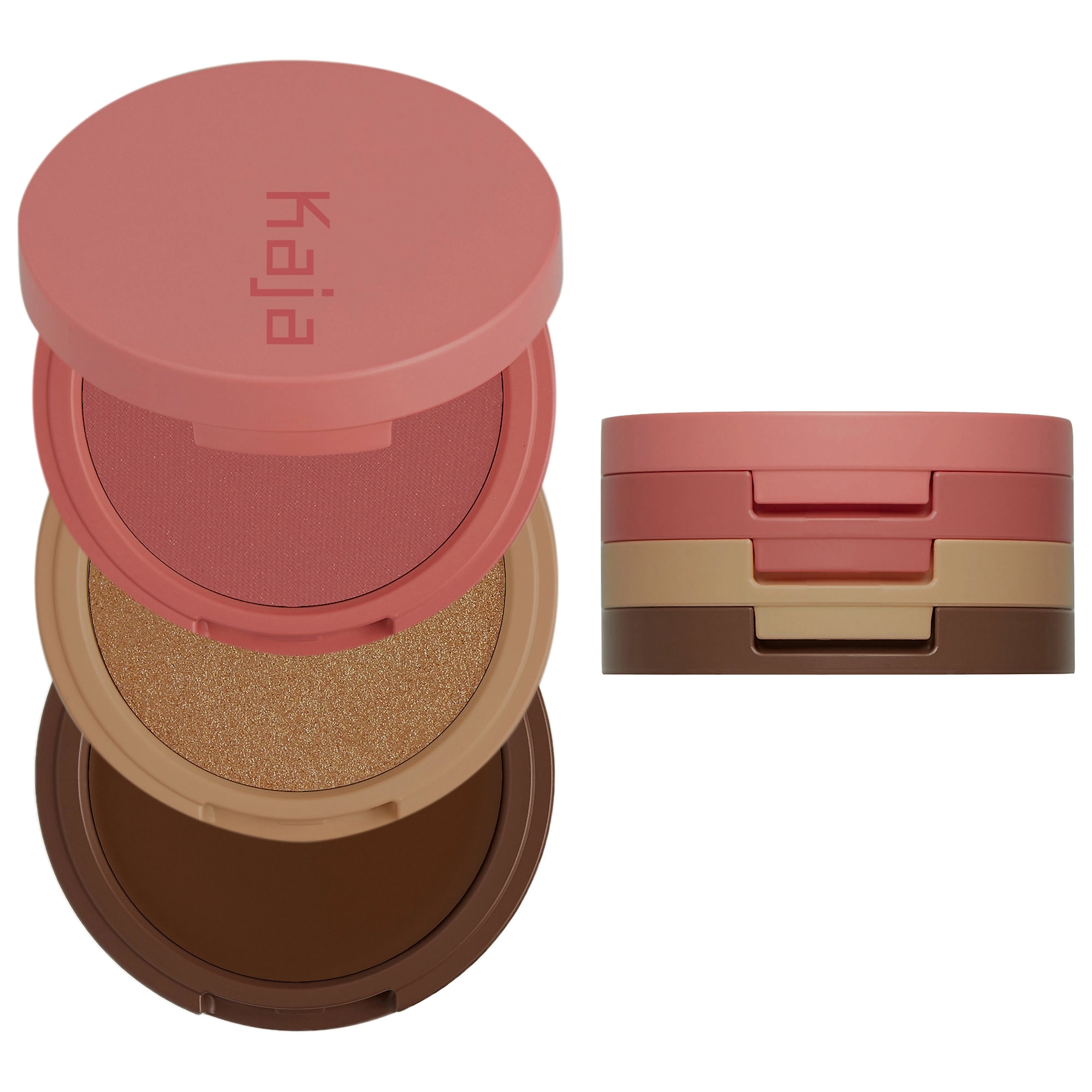 Kaja Face Bento Cream Bronzer, Powder Blush & Highlighter Sculpting Trio - 03 Mochamallow