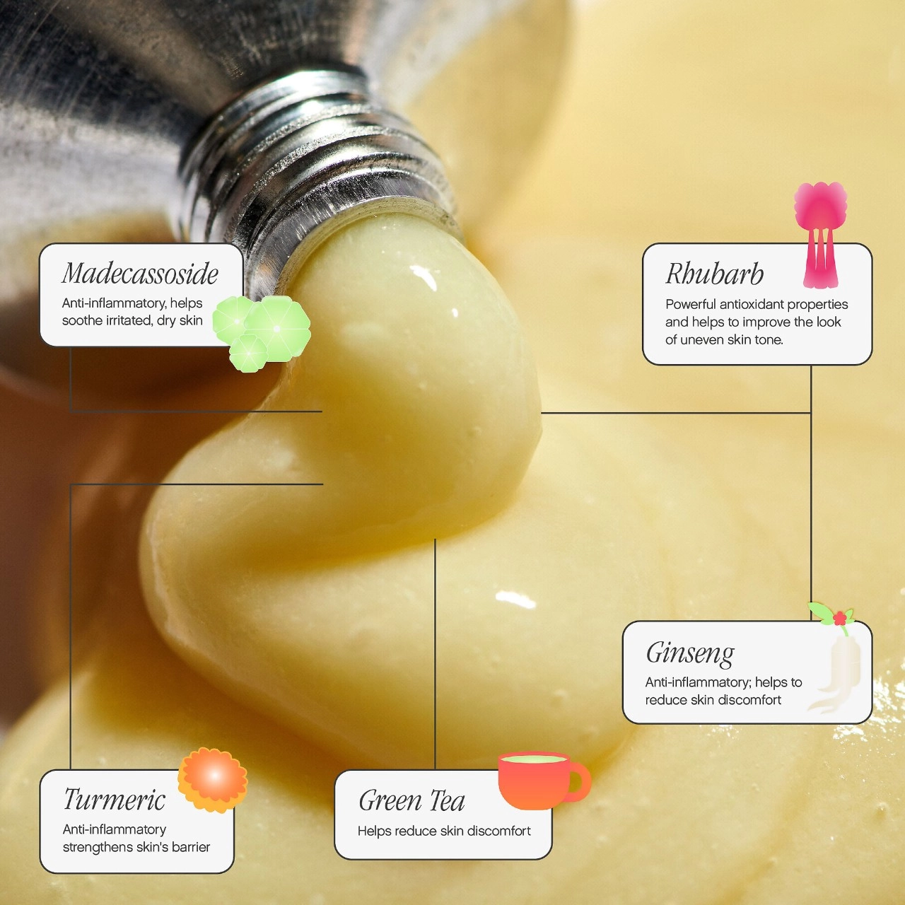 Topicals Like Butter Mask for Dry, Sensitive & Eczema-Prone Skin 1.7 oz/50 mL Vegan Hydrating Hyaluronic Acid Niacinamide - Image 2