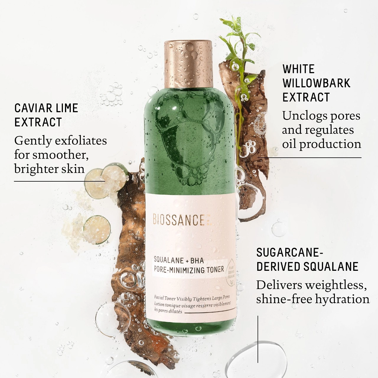 Biossance Squalane + BHA Pore-Minimizing Toner 4.0 oz/ 120 mL - Image 4