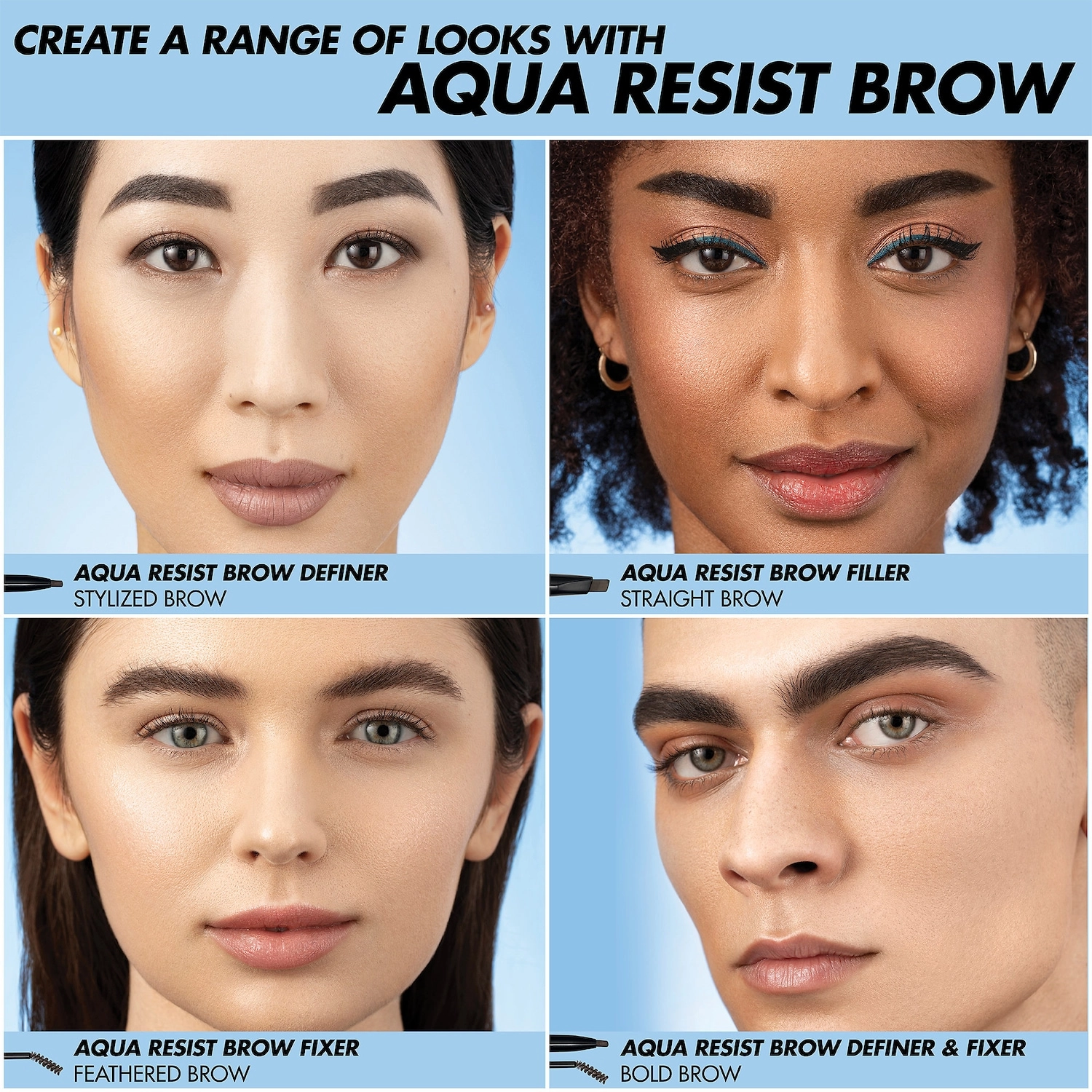 MAKE UP FOR EVER Aqua Resist Waterproof Tinted Eyebrow Gel - 20 Deep Blonde - Image 4