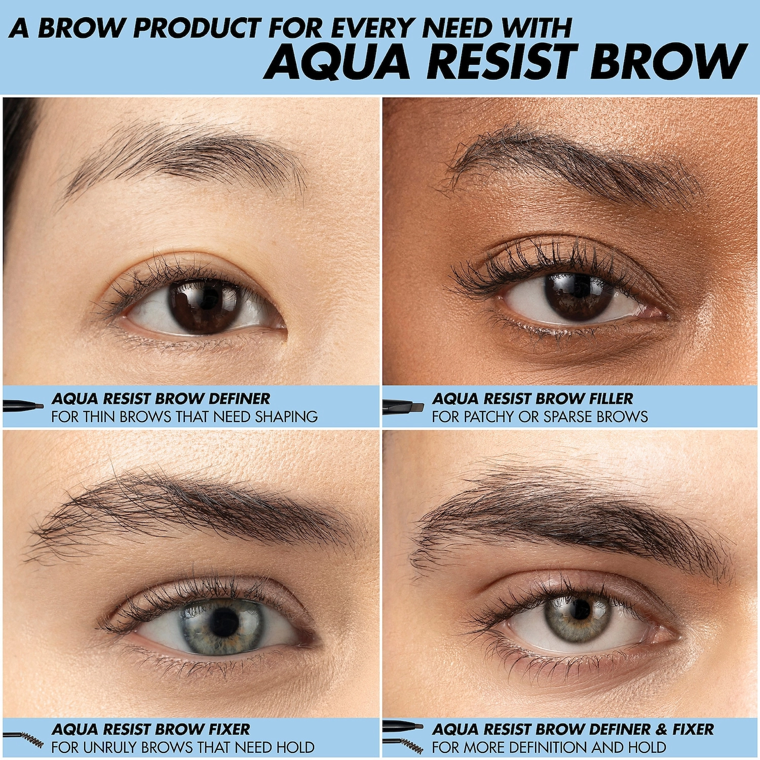 MAKE UP FOR EVER Aqua Resist Waterproof Tinted Eyebrow Gel - 20 Deep Blonde - Image 5