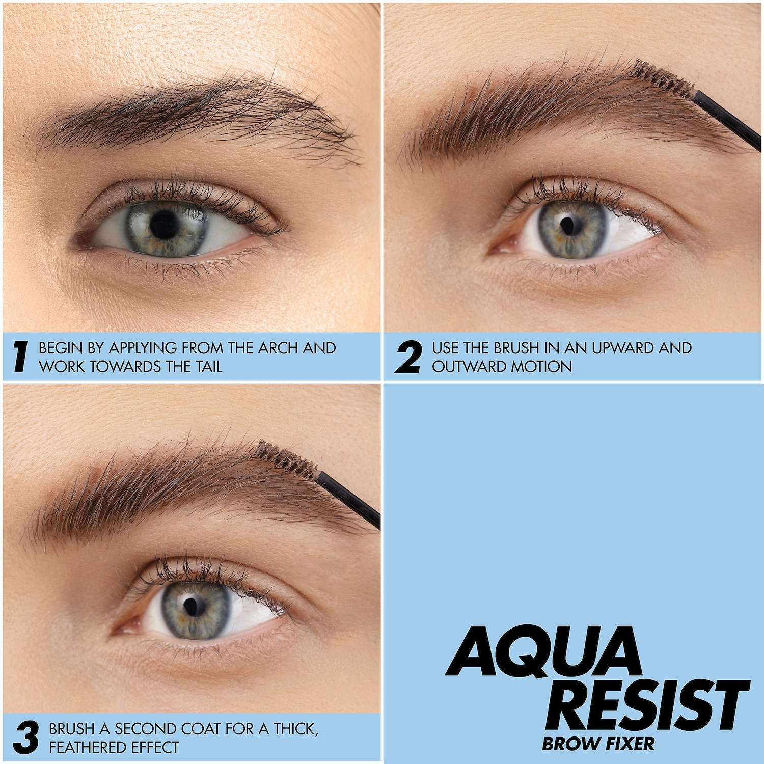 MAKE UP FOR EVER Aqua Resist Waterproof Tinted Eyebrow Gel - 20 Deep Blonde - Image 6