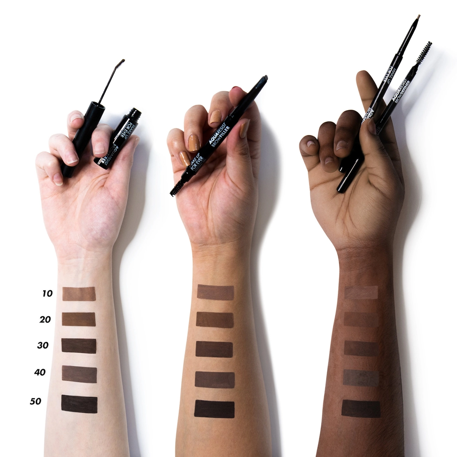 MAKE UP FOR EVER Aqua Resist Waterproof Tinted Eyebrow Gel - 20 Deep Blonde - Image 7