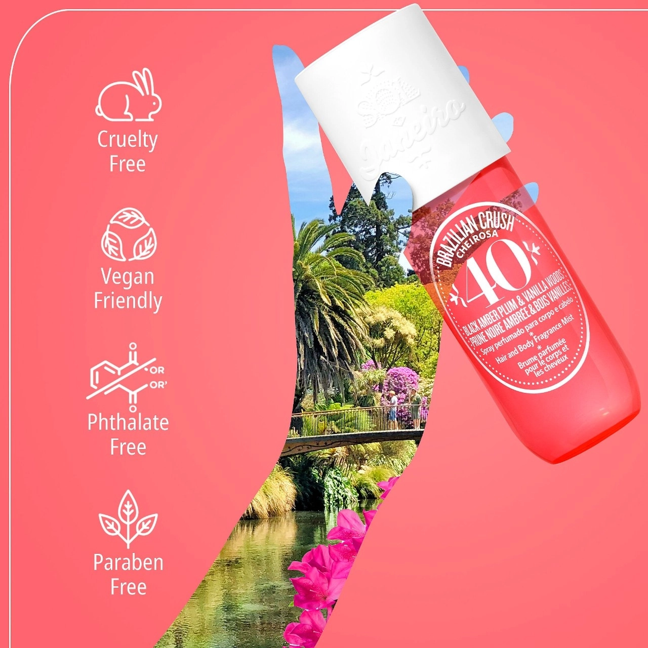Sol de Janeiro Brazilian Crush Cheirosa ’40 Bom Dia Hair & Body Fragrance Mist 3 oz/ 90 mL Vegan Warm & Spicy - Image 7