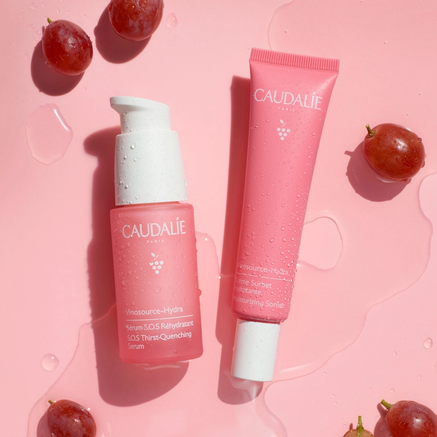 Caudalie Vinosource-Hydra Moisturizing Sorbet Size: 1.3 oz/40 mL Clean + Vegan Hydrating Moisturizer for Redness - Image 6