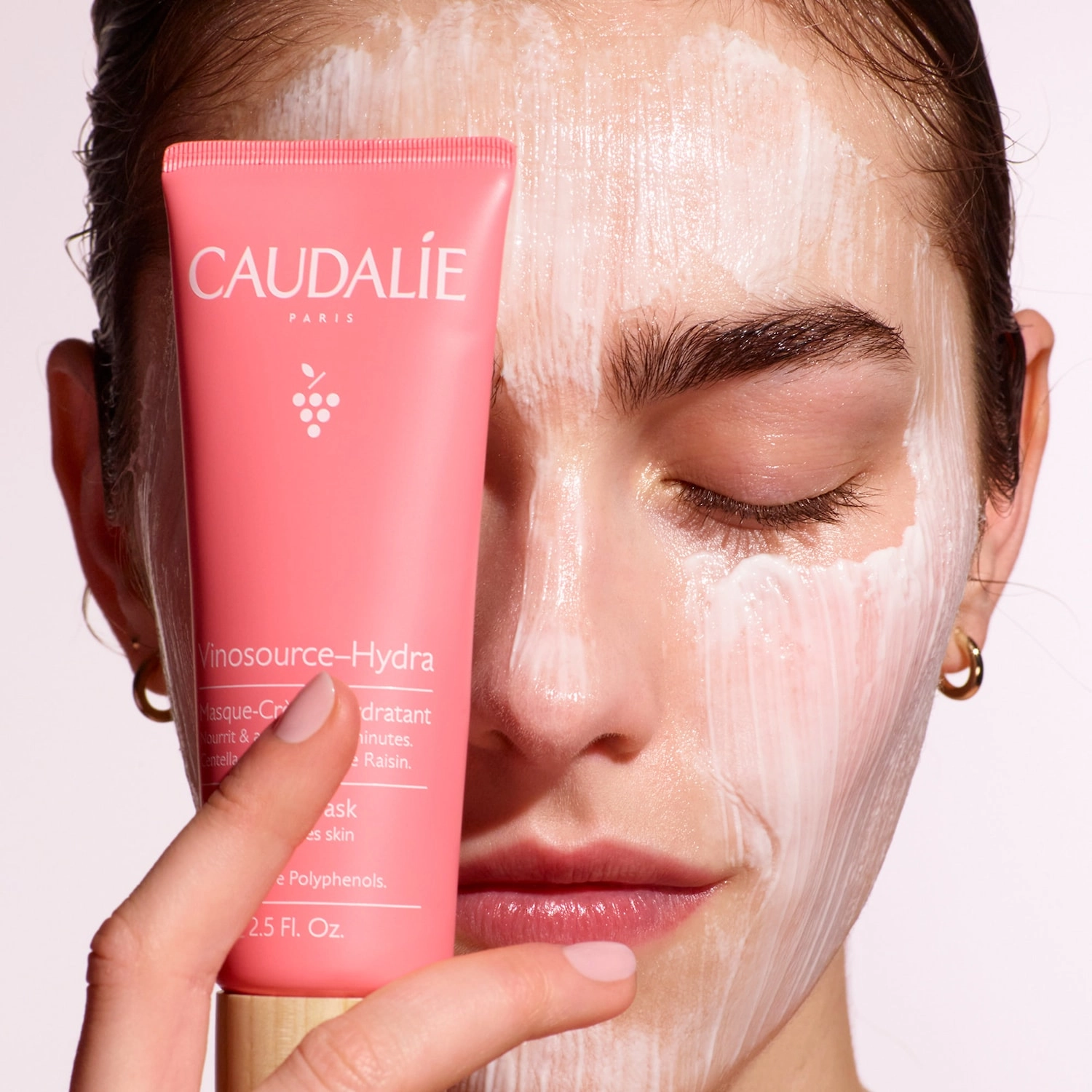 Caudalie Vinosource-Hydra Moisturizing Mask 2.5 oz/75 mL Vegan for Dry Skin - Image 3