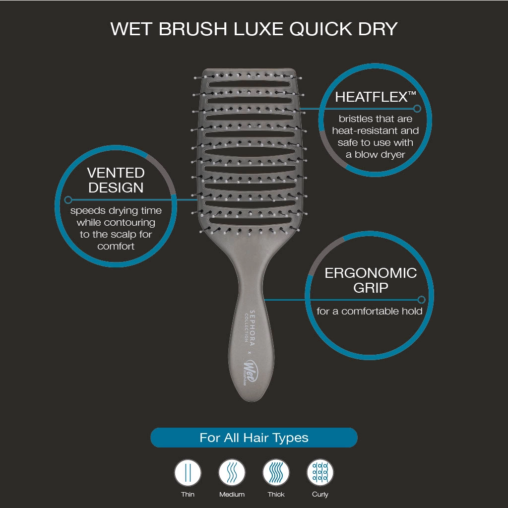 SEPHORA COLLECTION x Wet Brush Luxe Quick Dry Brush - Image 4