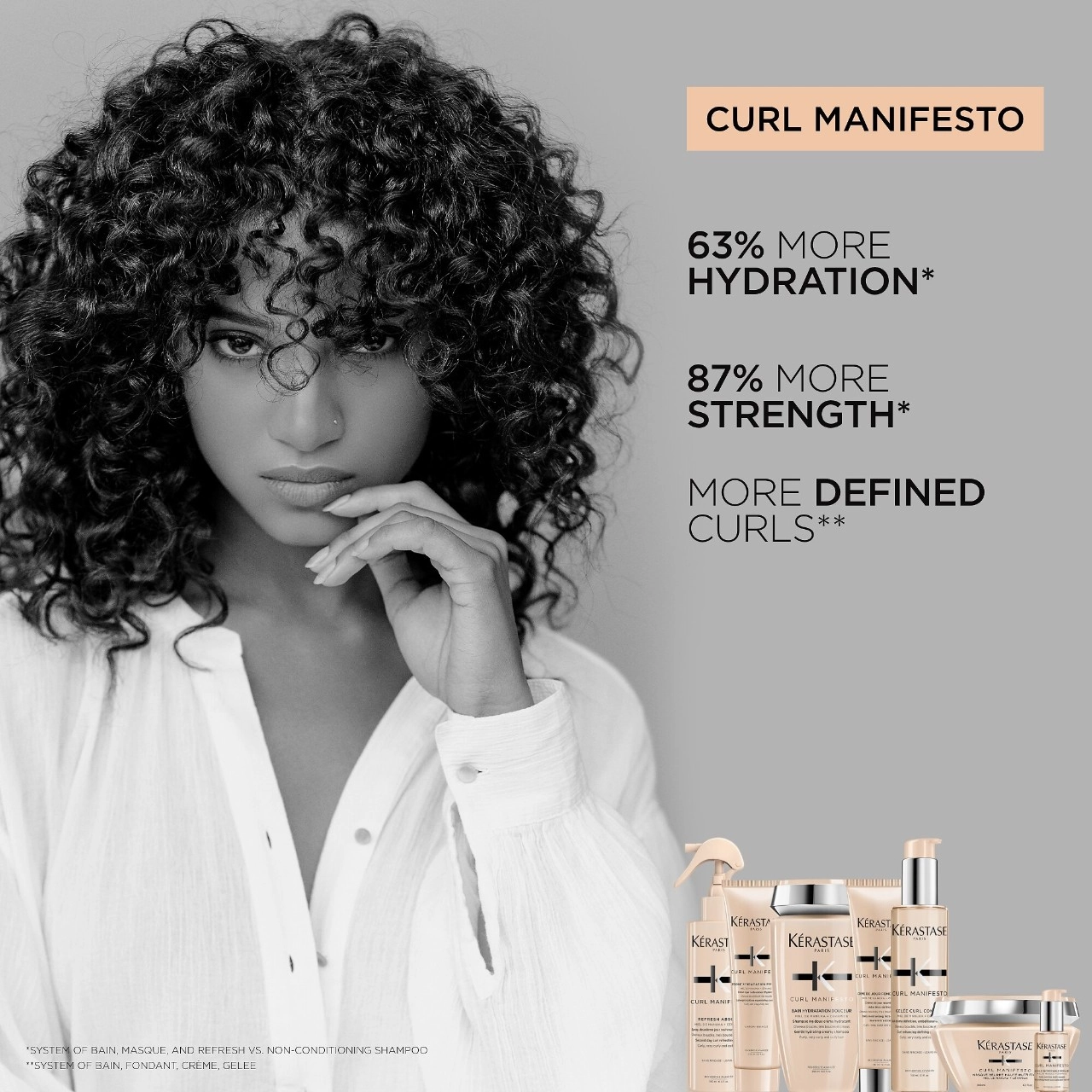 Kérastase Curl Manifesto Lightweight Conditioner for Curly Hair 8.5 oz/250 mL - Image 6