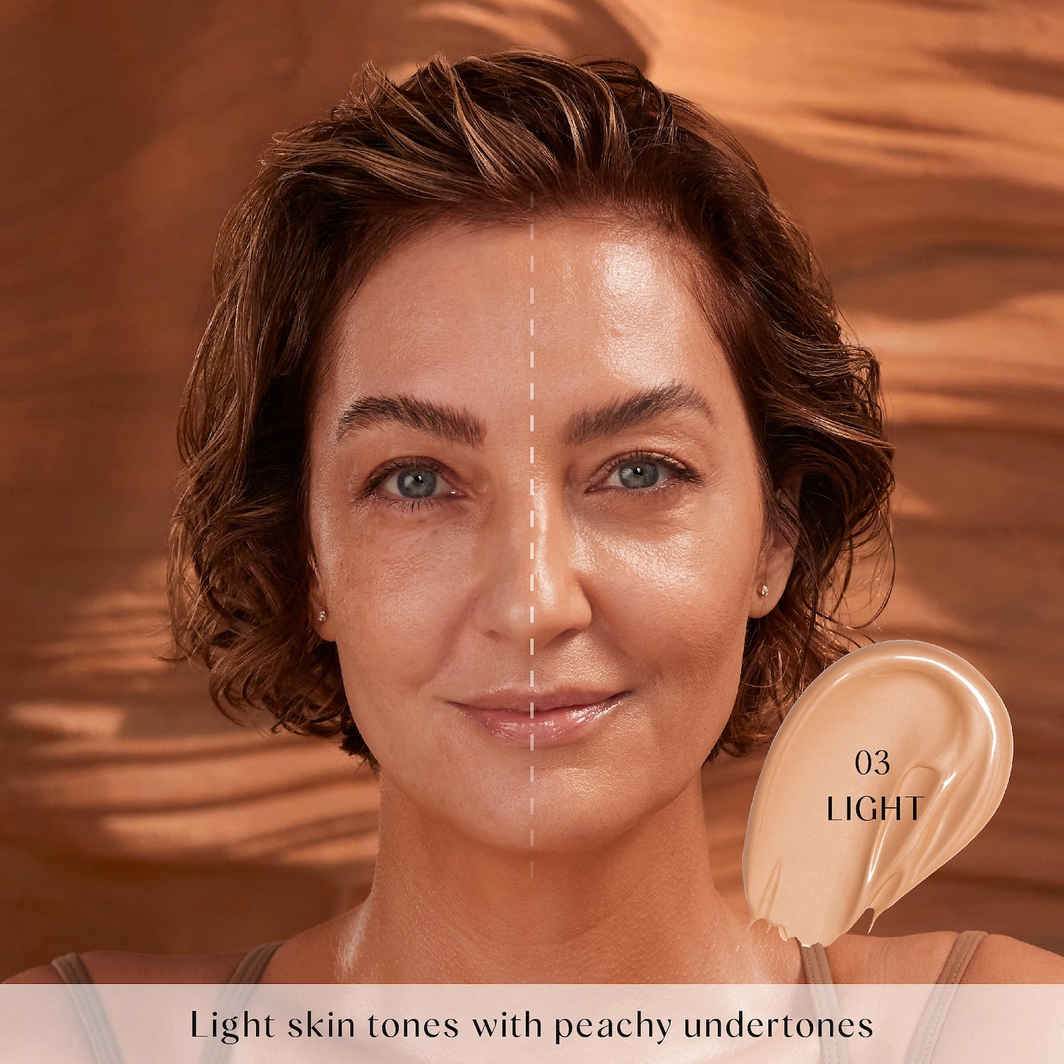 HUDA BEAUTY GloWish Multidew Vegan Skin Tint Foundation Color: 03 Light - Image 5