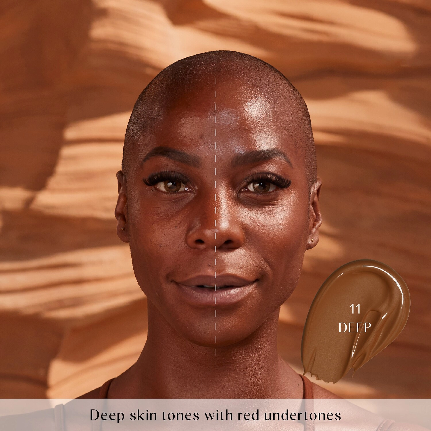 HUDA BEAUTY GloWish Multidew Vegan Skin Tint Foundation 11 Deep - Deep Skin Tones with Red Undertones Light Coverage Vegan - Image 5