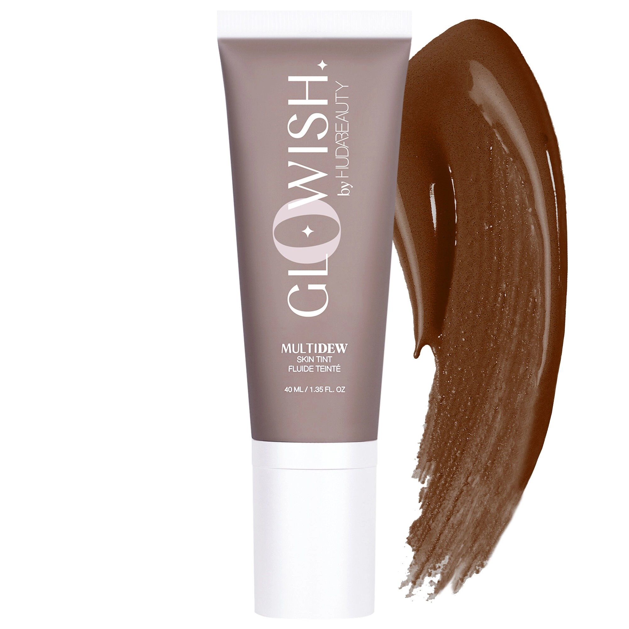 HUDA BEAUTY GloWish Multidew Vegan Skin Tint Foundation Color: 12 Rich