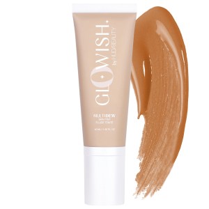 HUDA BEAUTY GloWish Multidew Vegan Skin Tint Foundation 06 Medium Tan