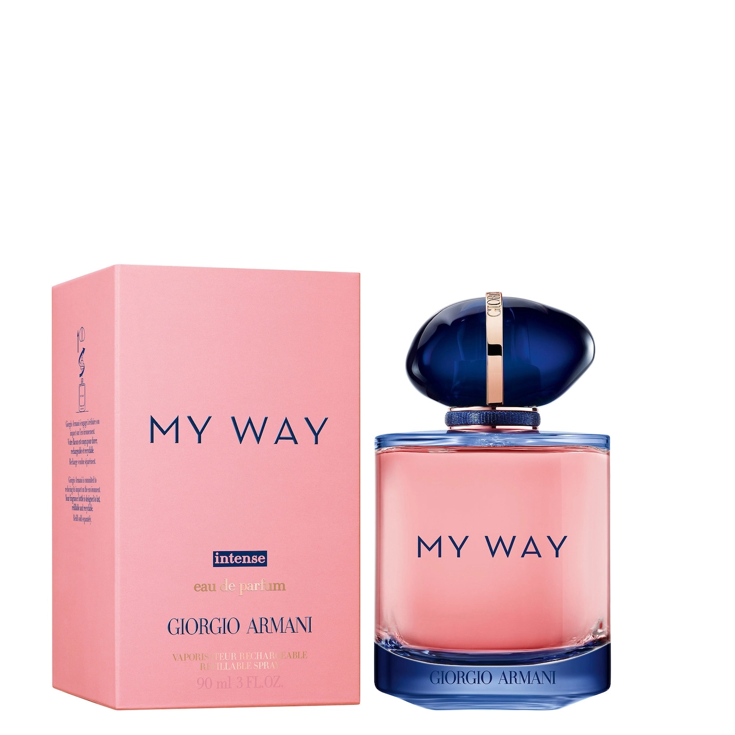 Armani Beauty My Way Eau de Parfum Intense 3 oz/ 89 mL Floral Warm Orange Blossom Tuberose Vanilla - Image 4