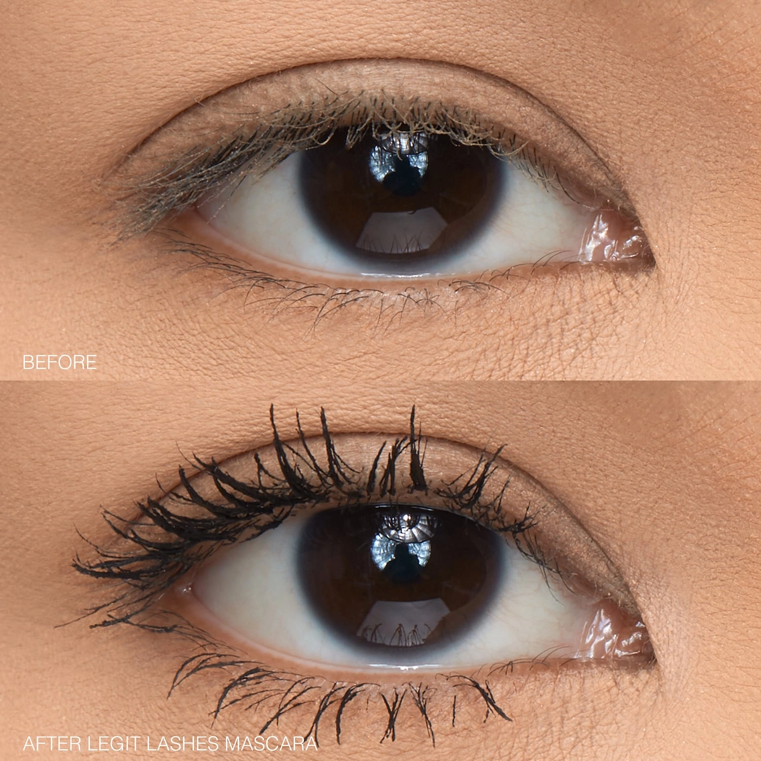 HUDA BEAUTY LEGIT LASHES Double-Ended Volumizing and Lengthening Mascara - Extreme Black, Matte Finish, Size: 2 x 0.11 oz/3.5 mL - Image 3