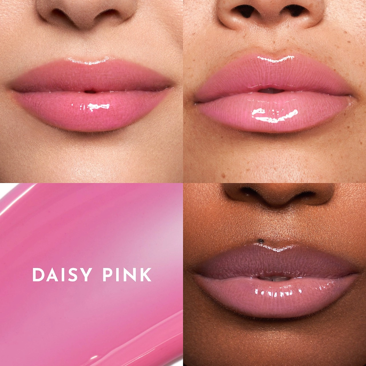 LAWLESS Forget The Filler Lip Plumper Line Smoothing Gloss - Daisy Pink - Image 4
