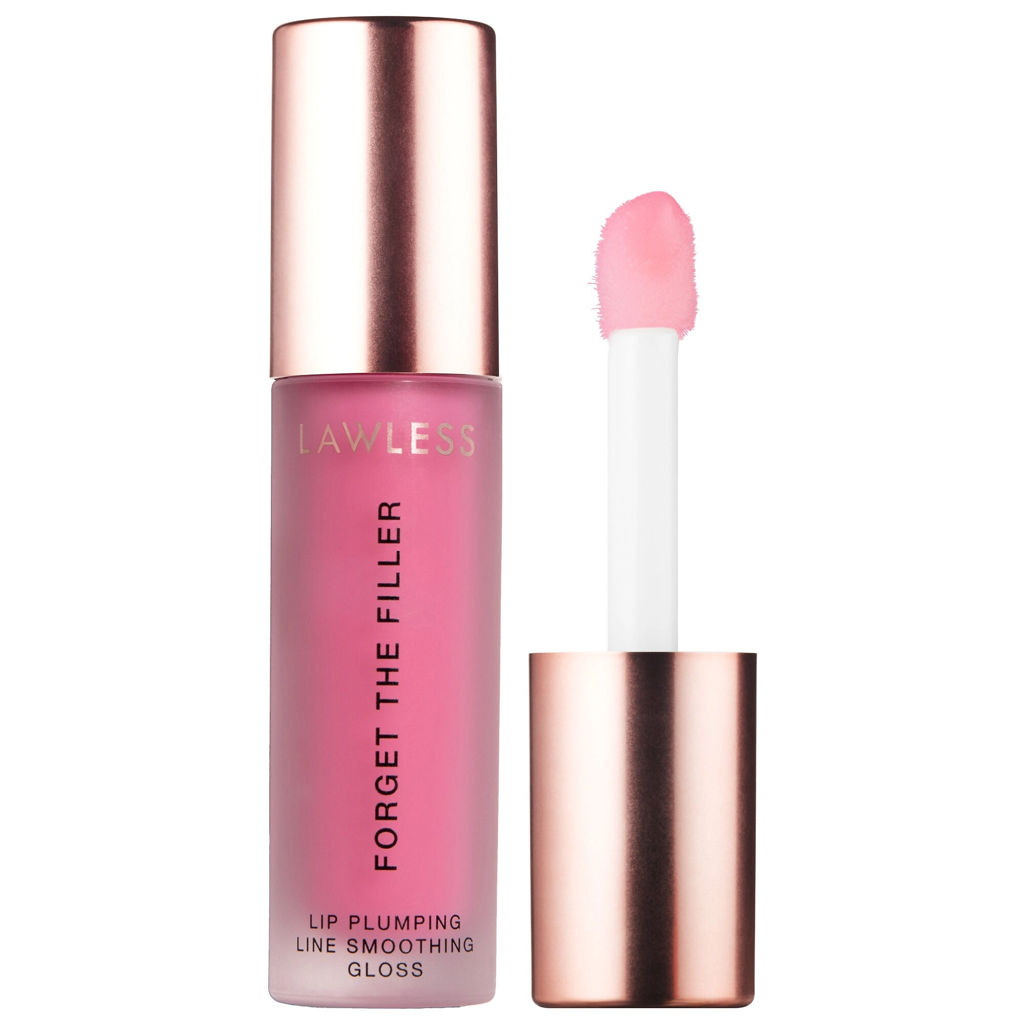 LAWLESS Forget The Filler Lip Plumper Line Smoothing Gloss - Daisy Pink
