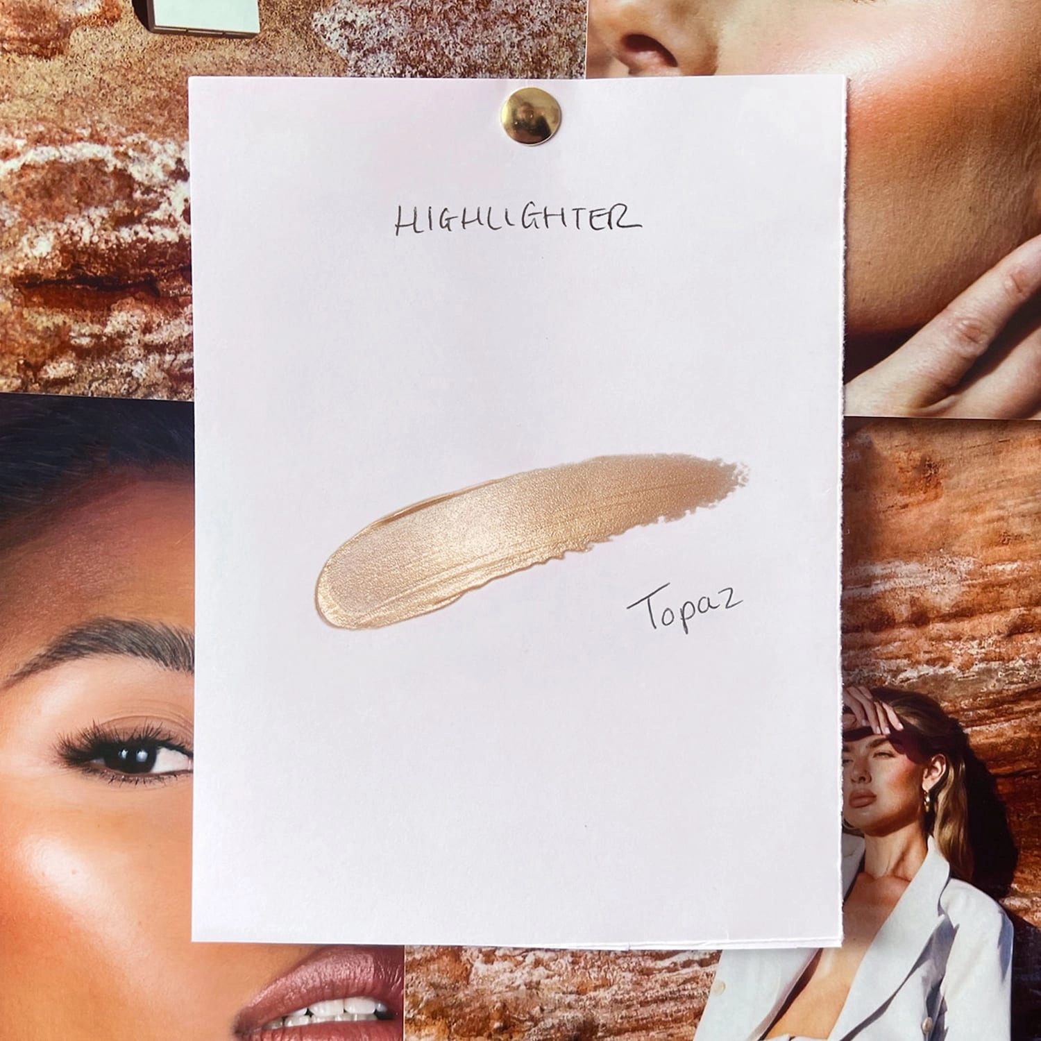 REFY Gloss Highlighter Color: Topaz - Subtle Golden Undertones with a Glass-Like Glow Finish - Image 6