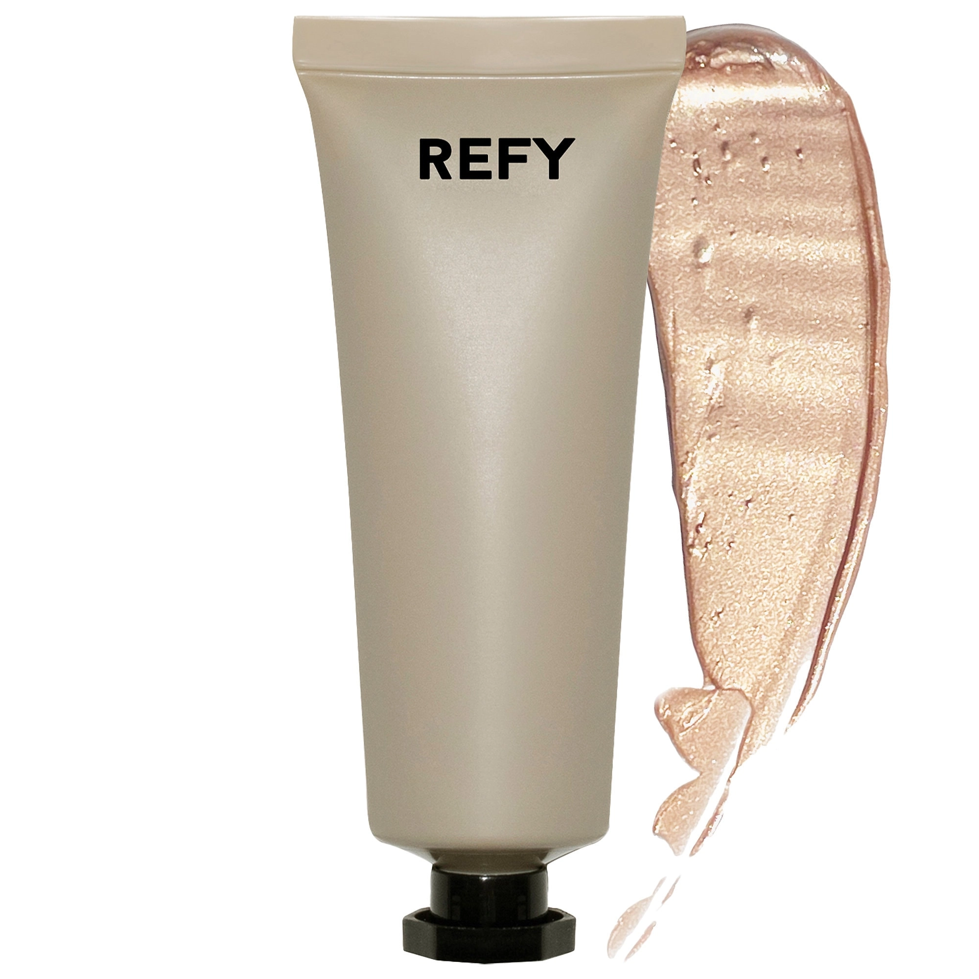 REFY Gloss Highlighter Color: Topaz - Subtle Golden Undertones with a Glass-Like Glow Finish