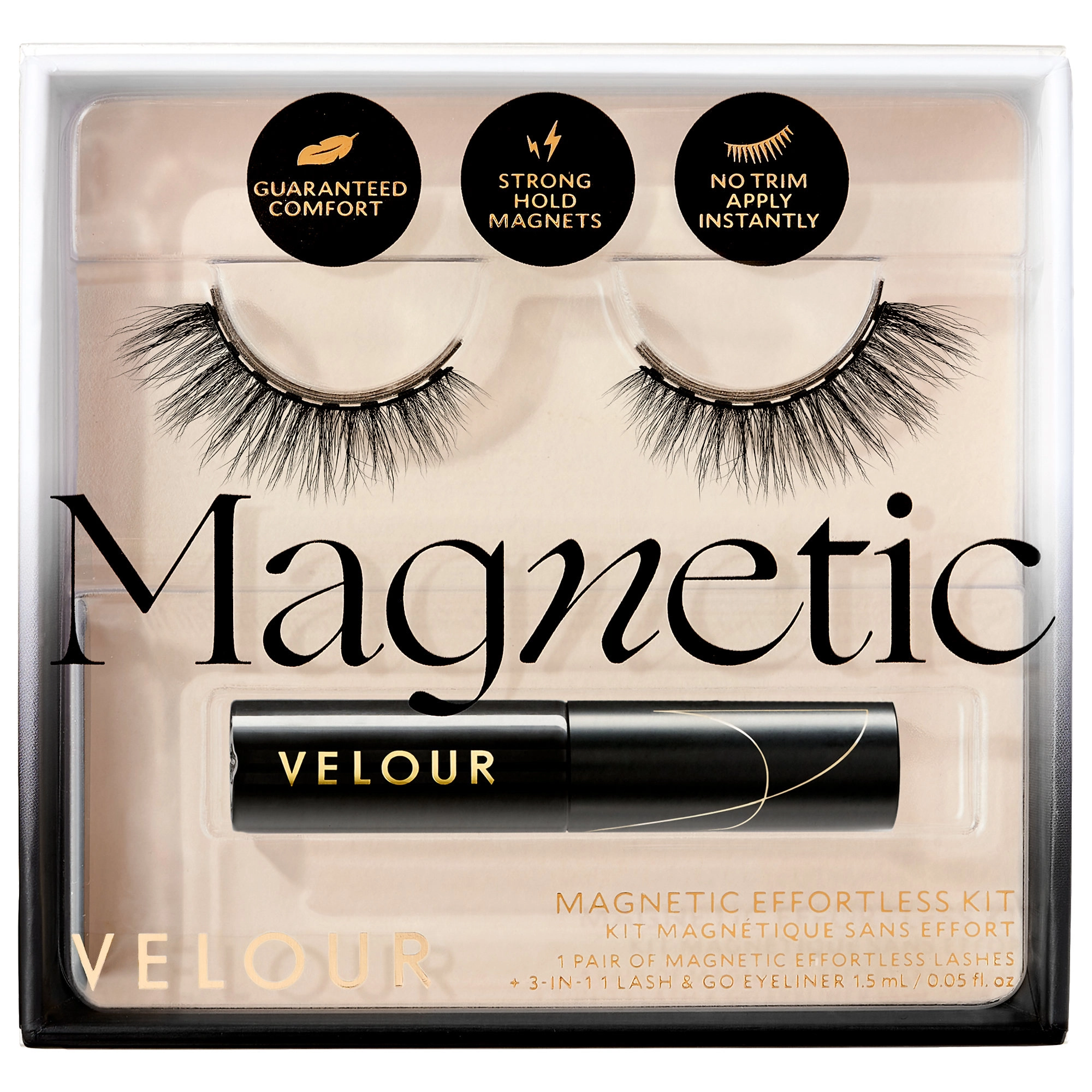 Velour Lashes Magnetic Effortless Kit - Vegan Natural Finish Lash Kit