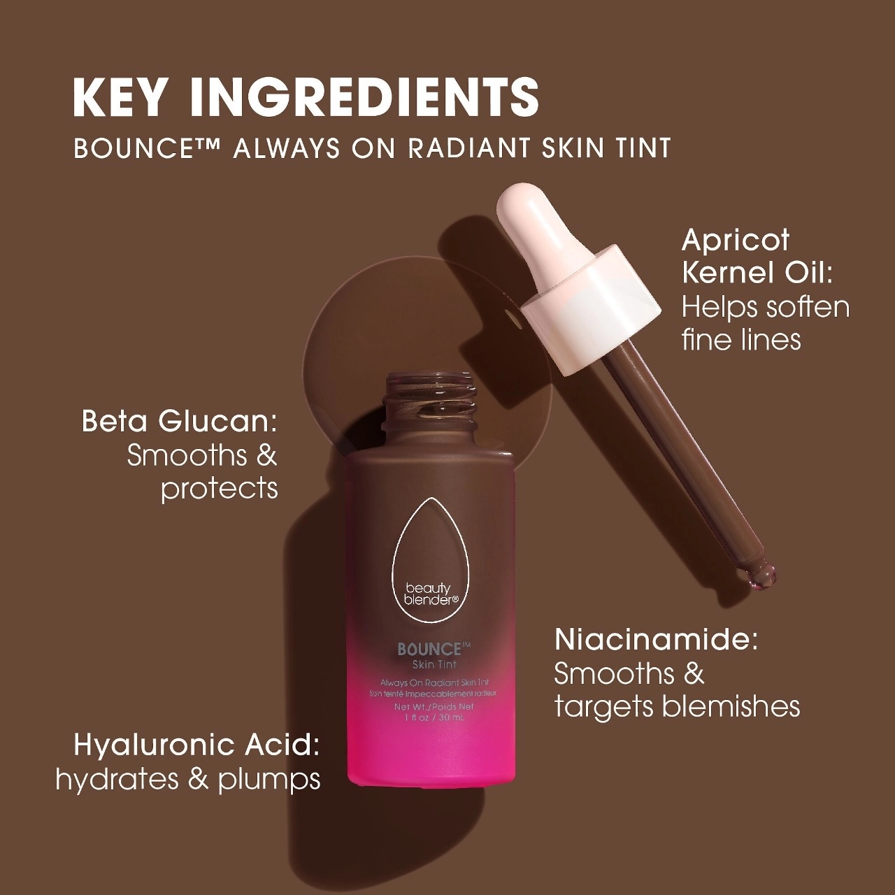 Beautyblender 12-Hour Always on Radiant Skin Tint with Hyaluronic Acid & Niacinamide, Color: Deep 1 - Image 4
