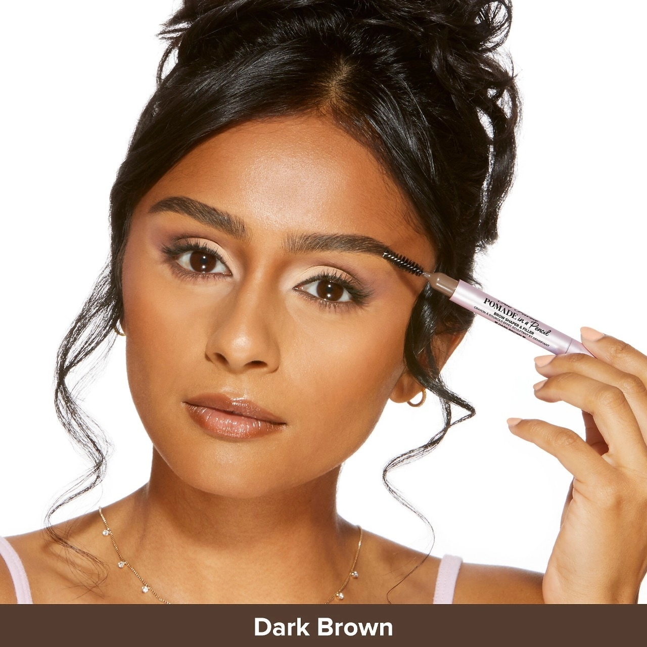 Too Faced Pomade In A Pencil Eyebrow Shaper & Filler - Dark Brown, Vegan, Waterproof - Image 4