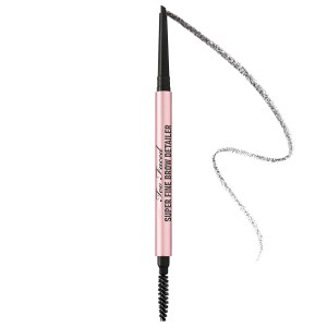 Too Faced Super Fine Brow Detailer Eyebrow Pencil Color: Soft Black