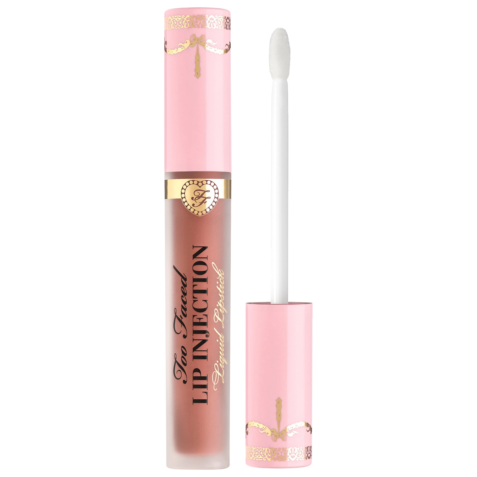 Too Faced Lip Injection Power Plumping Cream Liquid Lipstick Color: Give 'Em Lip - Mid-Tone Nude