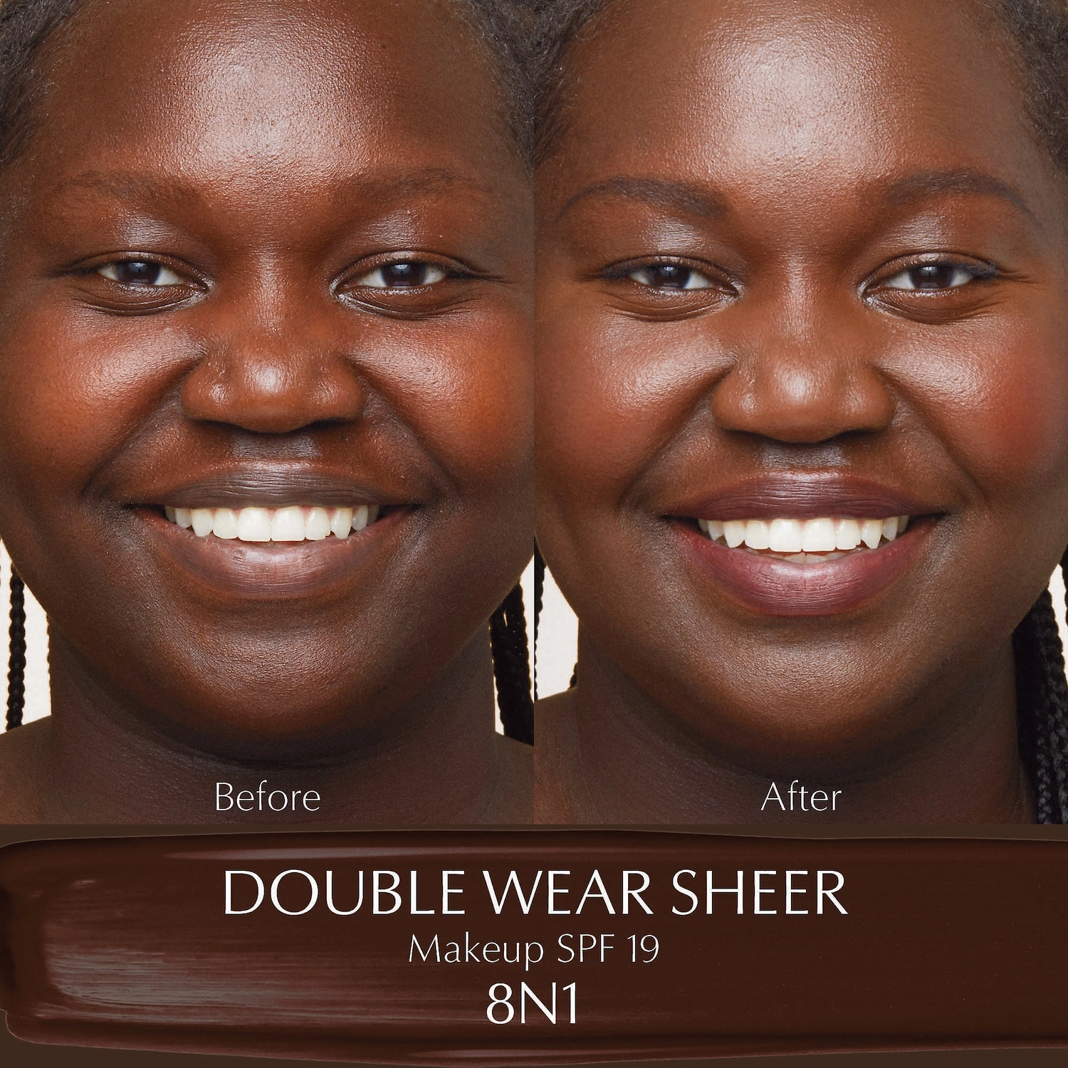 "Estée Lauder Double Wear Sheer Long-Wear Makeup SPF 19 - Color: 8N1 Espresso" - Image 4