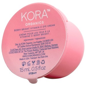 KORA Organics Berry Bright Firming Vitamin C Eye Cream 0.5 oz/15 mL Refillable Vegan