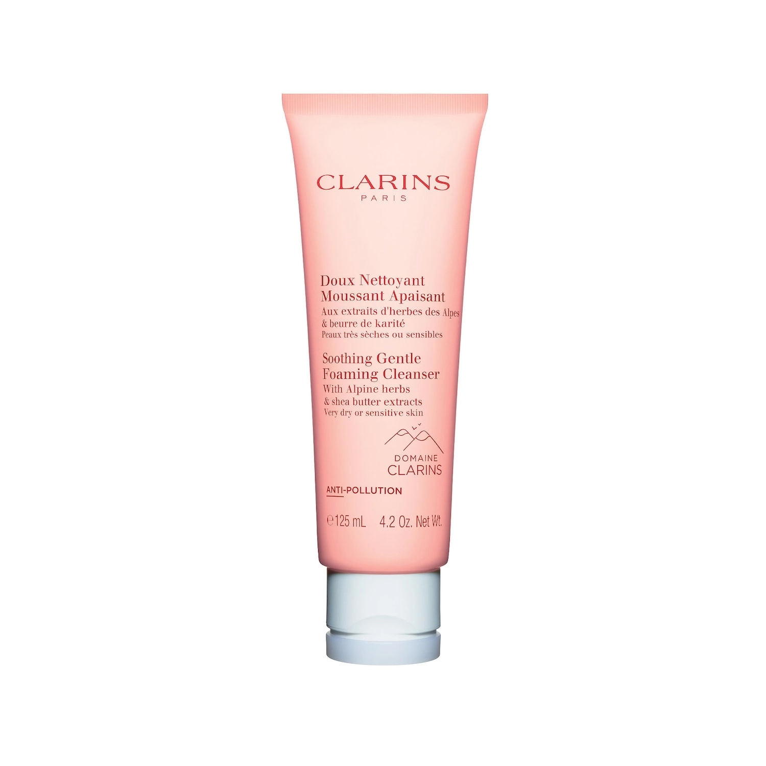 Clarins Gentle Foaming Soothing Cleanser 4.2 oz/125 mL Hydrating Without Phthalates Parabens Silicones - Image 7