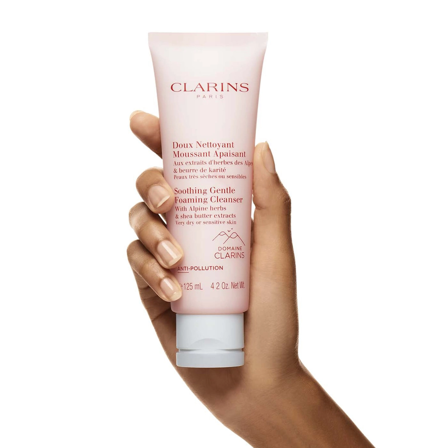 Clarins Gentle Foaming Soothing Cleanser 4.2 oz/125 mL Hydrating Without Phthalates Parabens Silicones - Image 3