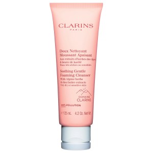 Clarins Gentle Foaming Soothing Cleanser 4.2 oz/125 mL Hydrating Without Phthalates Parabens Silicones